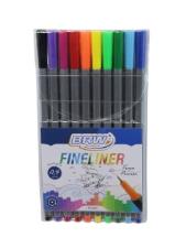 Canetinha hidrogr�fica Fine Liner 0.4mm Blister c/ 10un BRW