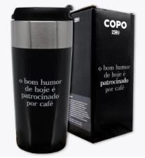 Copo Viagem Slim Patrocinado Por Caf� - ZonaCriativa