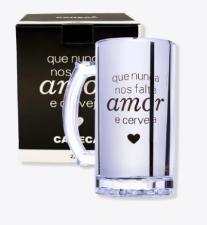 Caneca de Chopp Eletrost�tica Cora��o Sonhou - ZonaCriativa