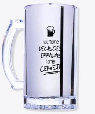Caneca de Chopp Eletrost�tica Tome Cerveja - ZonaCriativa