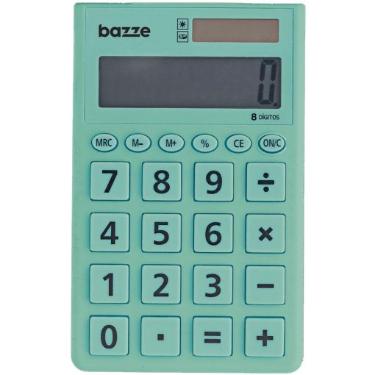 Calculadora De Bolso 8 D�g. Azul Turquesa Bazze