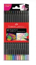L�pis De Cor Supersoft 6 Neon + 6 Pastel 120712softnp Faber-castell