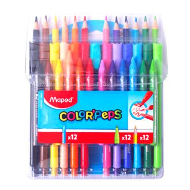 Kit Color Peps L�pis Cor/ Hidrocor/ Giz Cera - Maped