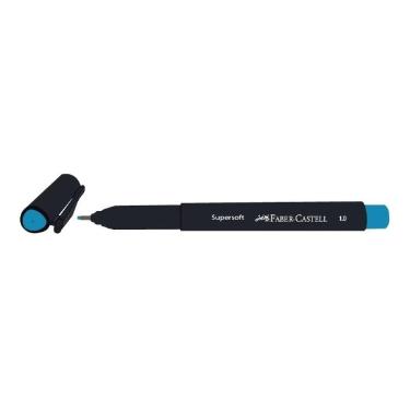 Caneta Supersoft Pen 1.0 Azul Claro Faber Castell