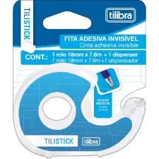 FITA ADESIVA INVISIVEL TILISTICK 18MM7M + 1 DISPENSER TILIBRA