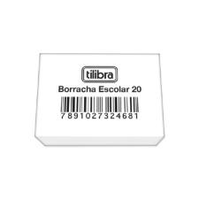 BORRACHA ESCOLAR BRANCA 20 GRANDE TILIBRA