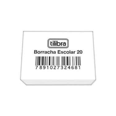 BORRACHA ESCOLAR BRANCA 20 GRANDE TILIBRA