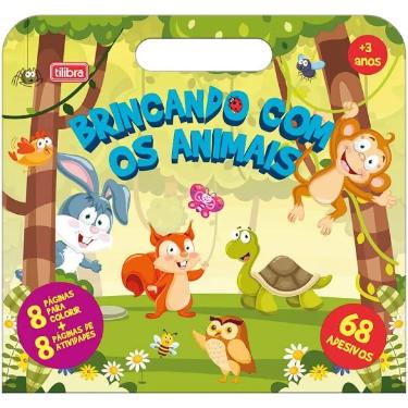 Folhas De Atividades Maleta Brincando Com Animais 8 Folhas Tilibra