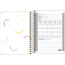 CADERNETA ESPIRAL CAPA DURA 1/8 HAPPY COLORS 80 FOLHAS TILIBRA