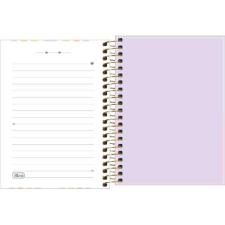 CADERNETA ESPIRAL CAPA DURA 1/8 HAPPY COLORS 80 FOLHAS TILIBRA