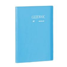 Pasta Cat�logo 40 folhas A4 - ClearBook - Grid Transparente  AZUL Yes
