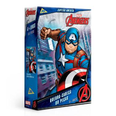 BRINQUEDO TOYSTER QUEBRA CABECA CAPITAO AMERICA 60PC 2684