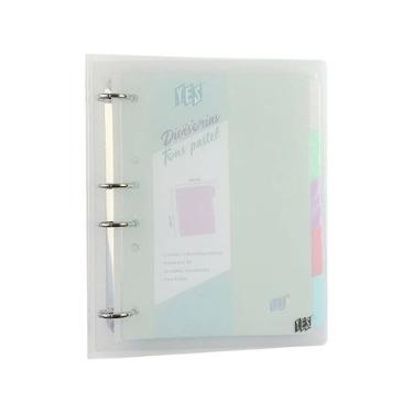 Fich�rio Argolado Tamanho Colegial Transparente CRISTAL Yes
