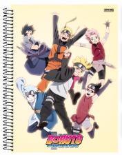 Caderno Espiral Tamanho Universit�rio 1 Mat�ria 80 folhas Boruto S�o Domingos