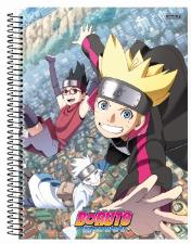 Caderno Espiral Tamanho Universit�rio 1 Mat�ria 80 folhas Boruto S�o Domingos