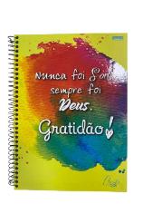 Caderno Espiral Capa Dura Tamanho Universit�rio 1 Mat�ria 80 folhas Cristo S�o Domingos