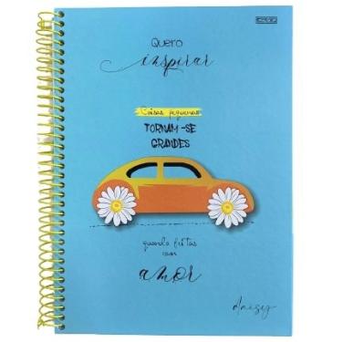 Caderno Espiral Tamanho Universit�rio 10 Mat�rias 160 folhas Daisy S�o Domingos