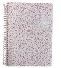 Caderno Espiral Tamanho Universit�rio 10 Mat�rias 160 folhas Rosa Rose S�o Domingos