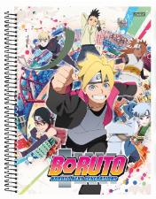 Caderno Espiral Tamanho Universit�rio 10 Mat�rias 160 folhas Boruto S�o Domingos