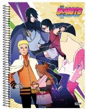 Caderno Espiral Tamanho Universit�rio 10 Mat�rias 160 folhas Boruto S�o Domingos