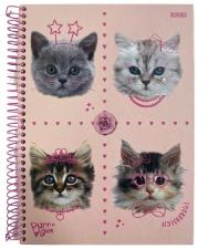 Caderno Espiral Tamanho Universit�rio 10 Mat�rias 160 folhas My Pets S�o Domingos