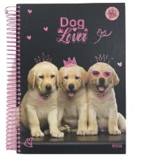 Caderno Espiral Tamanho 1/4 80 Folhas My Pets S�o Domingos