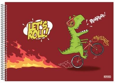 Caderno Desenho Cartografia Espiral 60 Folhas Saurus S�o Domingos