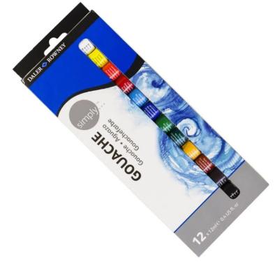 Goauche Simply Estojo com 12 cores de 12 ml Daler Rowney