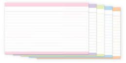 Bloco Fichas com Tarjas 50 Fichas 5x8 Tilibra