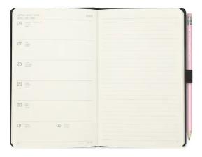 Agenda 2023 �tima Maxi Costurado Semanal Orna Moderna Preto