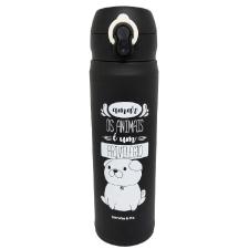 Garrafa T�rmica Cachorrinho 500ml em Inox Preto World Classic