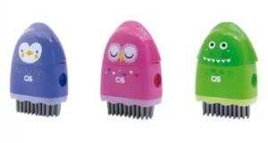 Apontador 3 Em 1 Borracha + Vassourinha CiS