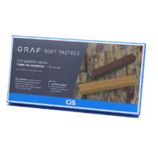 Giz Pastel Seco Quadrado GRAF Estojo com 12 Tons de Marrom Cis