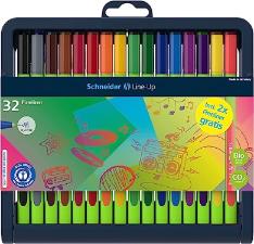 Kit 32 Cores Caneta Fineliner Line-up Schneider Ponta Fina