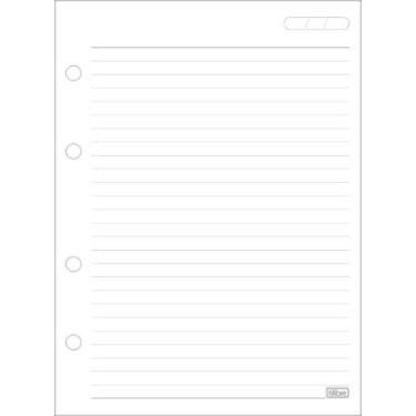 Refil Tiliflex Para Caderno Argolado Colegial Tamanho M�DIO Acad�mie 80 Folhas 90 Grmas Tilibra