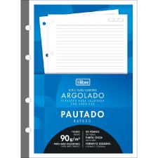 Refil Tiliflex Para Caderno Argolado Colegial Tamanho M�DIO Acad�mie 80 Folhas 90 Grmas Tilibra
