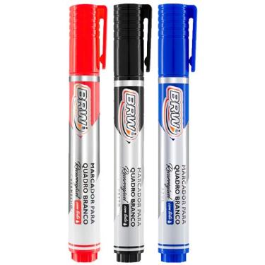 CONJUNTO BRW P/QUADRO BRANCO C/3 PINCEIS CA6015