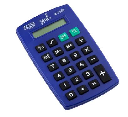 CALCULADORA DE BOLSO BRW AZ NEON 8 DIG CC1003