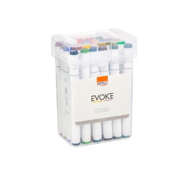 MARCADOR BRW ARTISTICO EVOKE DUAL MARKER C/24 DM2400