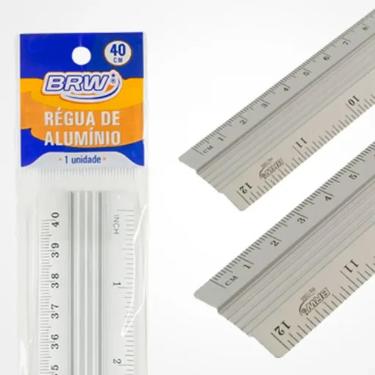 REGUA BRW 40CM ALUMINIO RE2000