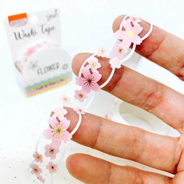 FITA ADESIVA BRW WASHI TAPE FLOWER UND WT0810