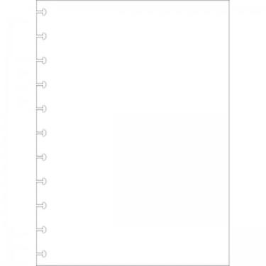 Refil Tilidisco Universit�rio 50 Folhas Sem Pauta Tilibra