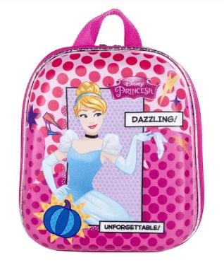 Lancheira de Costas Princesa Cinderela Imperme�vel Infantil R�gida - Diplomata