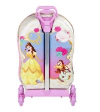 Mochila Escolar Rodinhas (Mochilete) Princesa Bela Diplomata