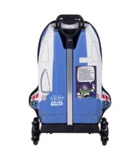 Mochila Escolar Rodinhas (Mochilete) 3D Toy Story Buzz Nave Diplomata