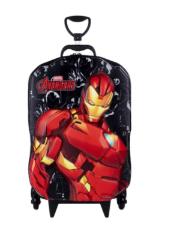 Mochila Escolar Rodinhas (Mochilete) 3D Homem de Ferro Diplomata