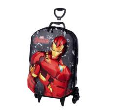 Mochila Escolar Rodinhas (Mochilete) 3D Homem de Ferro Diplomata