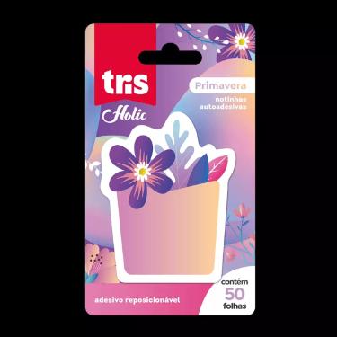 Nota Auto Adesiva Primavera 50 Folhas 609522 Tris