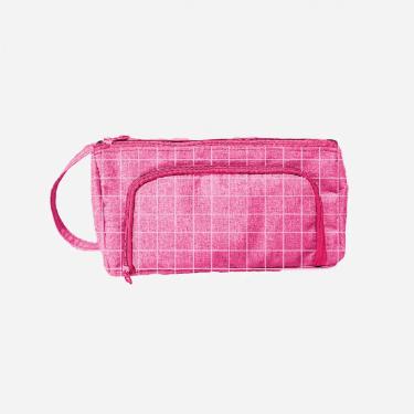 ESTOJO QUADRICULADO GIRLS ROSA 09020 NEWPEN