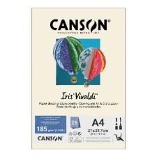 Papel Canson A4 Iris Vivaldi 185g 25Fls Creme